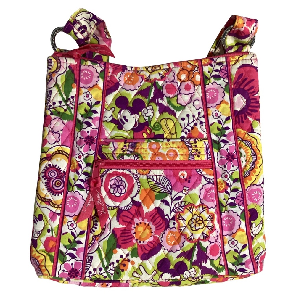 Vera Bradley x Disney Parks Mickey & Minnie Mouse “Garden Party” Hipster Crossbo